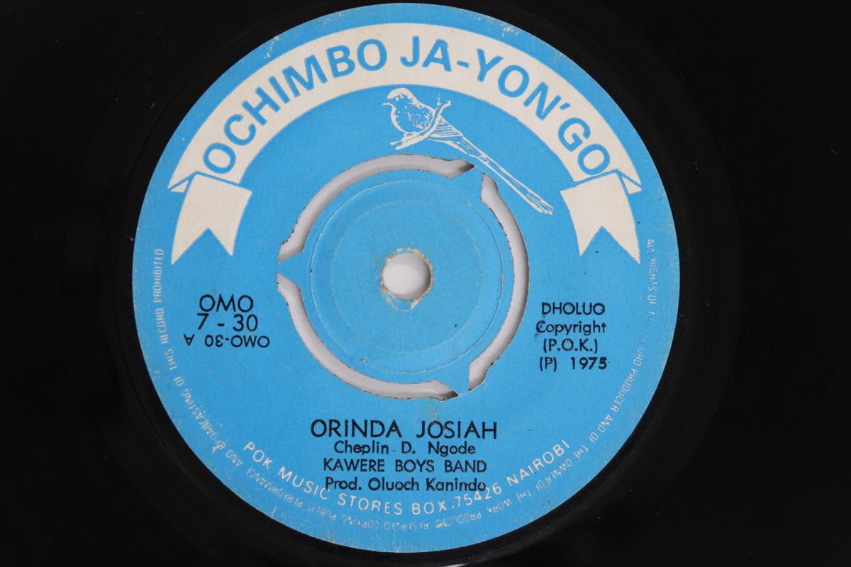 

7inch Record KAWERE BOYS BAND - Orinda Josiah / Sara Serinah OMO730 OCHIMBO JA-YON 1975 Kenya World Music Used