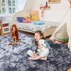 Alfombra Ultra Suave para Sala de Estar, Alfombra de Felpa de Pelo Largo para Dormitorio, Decoración para Habitación de Adolescentes, Dormitorio Universitario, Guardería, Hogar, Felpudo Duradero Antideslizante