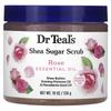 Scrub cu zahăr de shea, ulei esențial de trandafir, 19 oz (538 g)