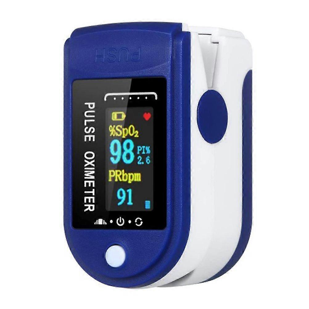 Fingertip Pulse Oximeter OLED Display Blood Oxygen Saturation and Heart Rate Monitor with Auto Power Off and Alarm FunctionYMMR) Less