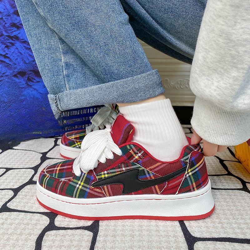 

Повседневная ретро нишевая обувь, кеды, низкие хлебцы, универсальная спортивная обувь 44 красный