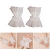 Women's Wrist Cuffs Flower Embroidery Lace Pleated Horn Cuffs Bride Wrist Sleeve Prevents Gogga Bites and Sunburns