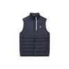 Fleece Sports Casual Warm Down Vest Men Vests Dark-Blue A11M141911F-NV