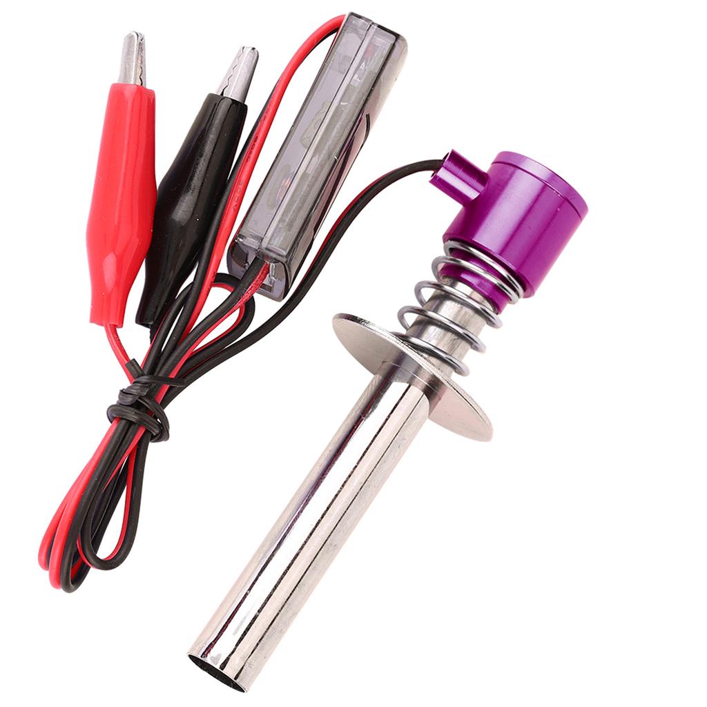 6V  24V Electronic Glow Plug Starter Igniter Fit for Nitro RC Car Engine (Purple)
