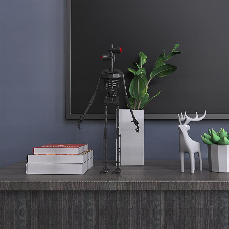 Town Game Terror Monster Siren Head Building Blocks Toys For Children Gifts