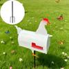 Niedliche Dackel-Briefkasten-Gartenspieß-Dekoration Bauernhaus-Briefkasten Entzückender Hundewelpen-förmiger Briefkasten Außendekoration Briefkasten