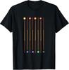 Biliard Cue Stick And 8 Pool Balls Awesome Game TShirt Unisex T-Shirt