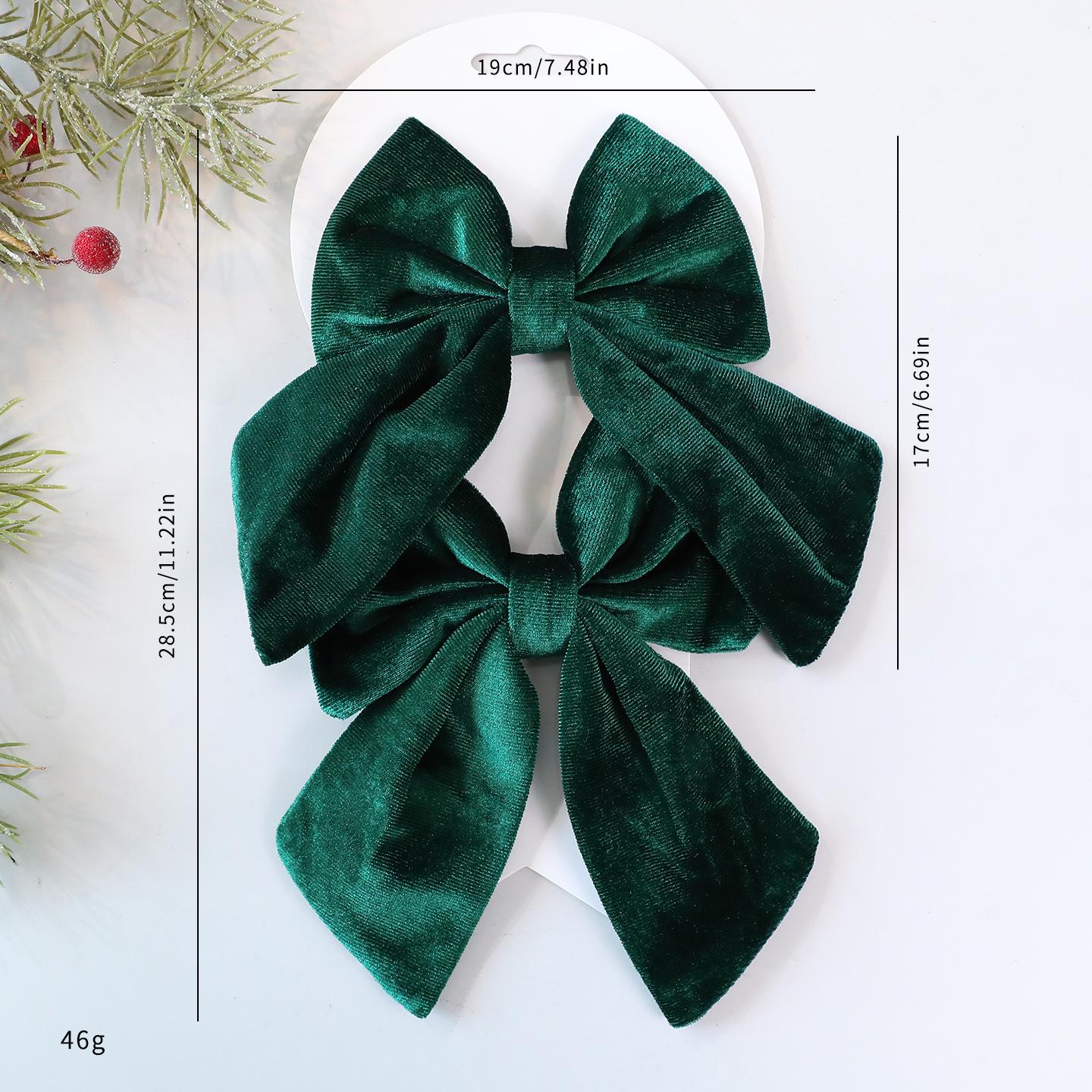 Large Red Velvet Bow Christmas Tree Hanging Decoration