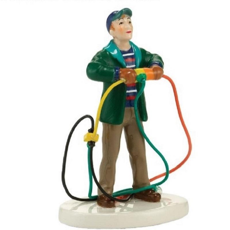 

Рождественский светящийся смоляной домик Санта-Клауса, автомобильный домик, сельский праздничный гараж, украшение для рабочего стола, статуэтка, рождественский подарок