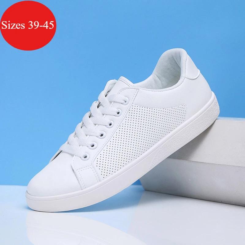 Sommer Neue Weiße Schwarze Herrenschuhe Bequeme Lässige Skateboard-Schuhe Herrenschuhe Lässige Sneaker Leichte Walking-Schuhe