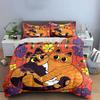 Hugging Cats with Floral Pattern Bedding Duvet Cover Set Duvet Cover Pillowcases  (1*Duvet Cover 2*Pillowcases, Without Duvet Insert)