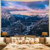 Mountains Tapestry Hanging Cloth, Landscape Wall Hanging Room Decoration Cloth, Ins Tapestry Tablecloth