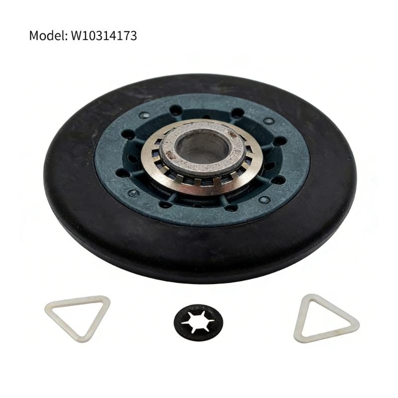 2 Pack Easy Installation Replacement Rollers Set for Dryer Drum Support with Easy Assembly Design for Various Models