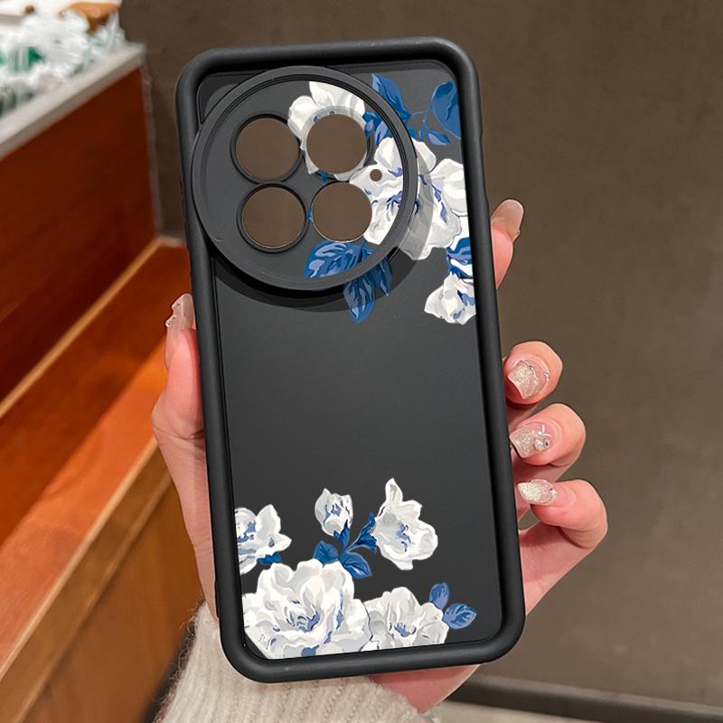 White Gardenia Floral Pattern Case For OnePlus 15 13 13T 12 Shockproof Bumper Soft Silicone Cover For Oneplus Nord 5 13R 12R 11R 5G