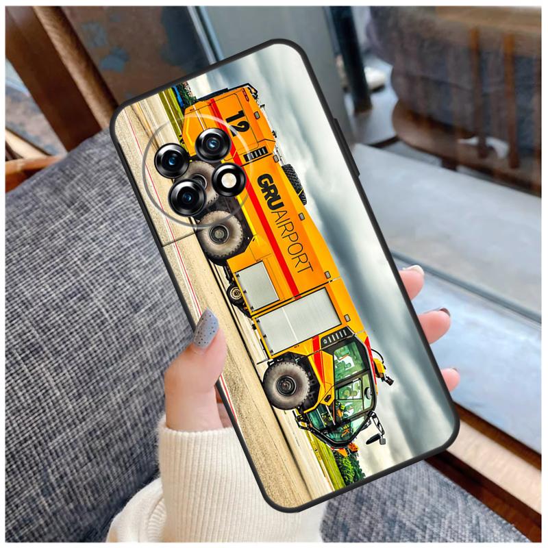 Fire Truck Case For OnePlus 13 15 13R 13T 12 12R 11 9 10 Pro 10T 8T Nord 5 CE 2 3 4 Lite N20 N30 Coque