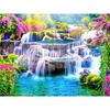 New 5D DIY Diamond Painting Waterfall Diamond Embroidery Landscape Cross Stitch Full Round Drill Crafts Home Decor Gift