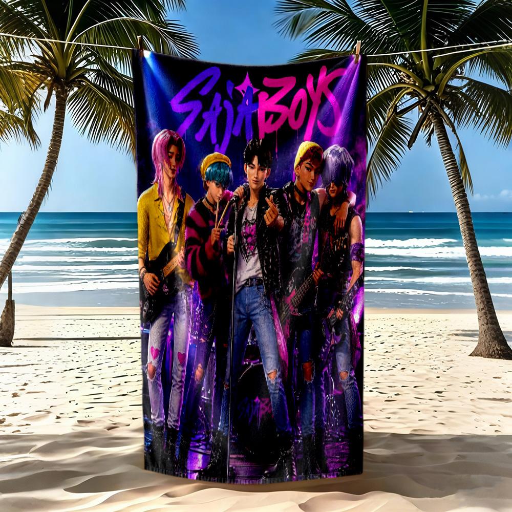 Saja Boys3 Beach Towel Soft Durable Quick-Dry Comfortable Lightweight