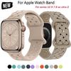 Sport Braided Silicone Strap For Apple Watch Band 44mm 40mm 45mm 49mm 46mm Breathable Bracelet Iwatch Series 10 9 7 8 Se Ultra 2