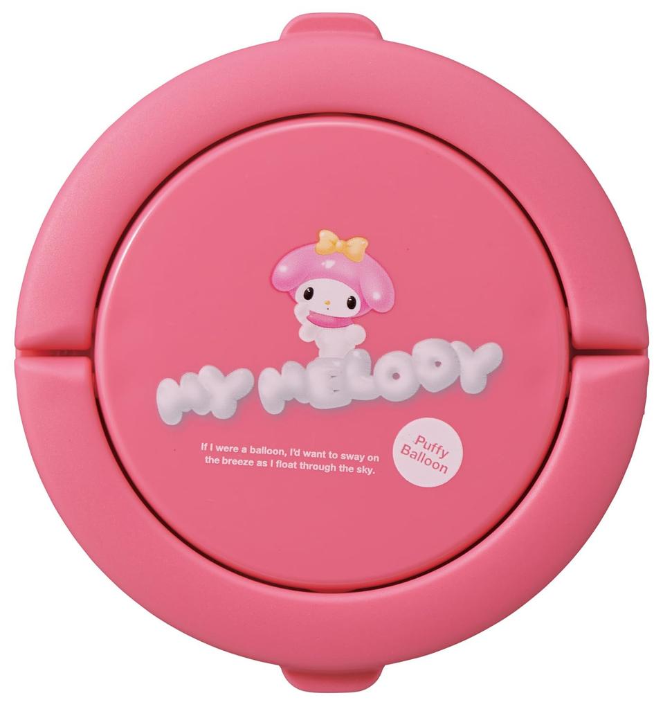 Skater Insulated Soup Large Capacity with Folding Sanrio My Melody Puffy Balloon Jar, 500ml, Handle, Design, LJFO5-A