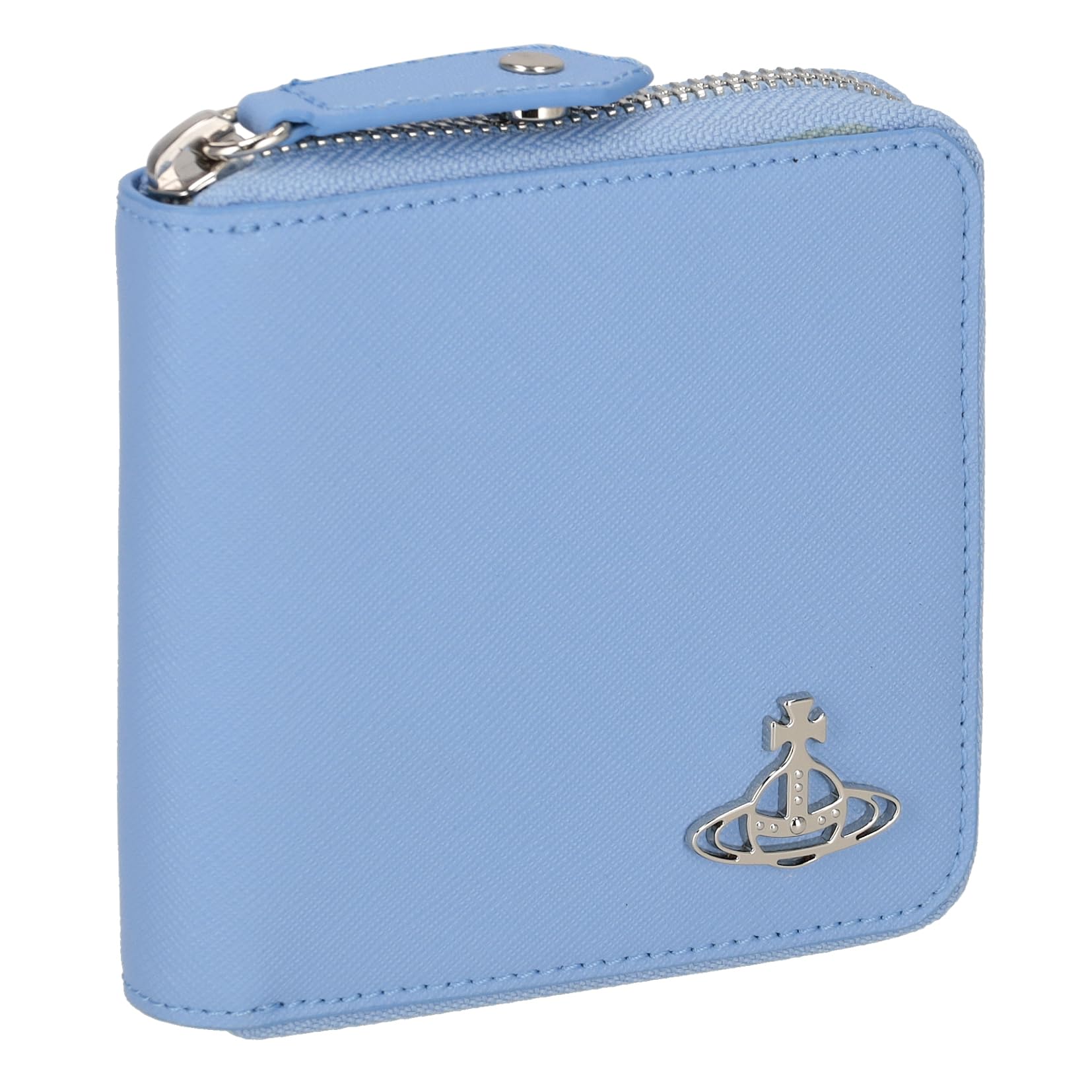 

Vivienne Westwood SAFFIANO Bifold Wallet 51010043 Light Blue Women s [Used]