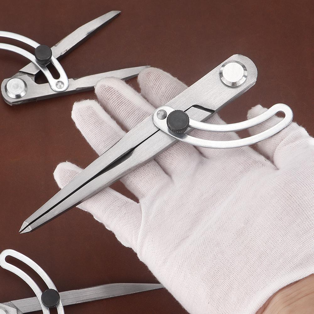 Adjustable Leather Spacing Compass Edge Creaser Wing Divider Precision Marking Gauge Woodworking Leather Sewing Stitching Tool