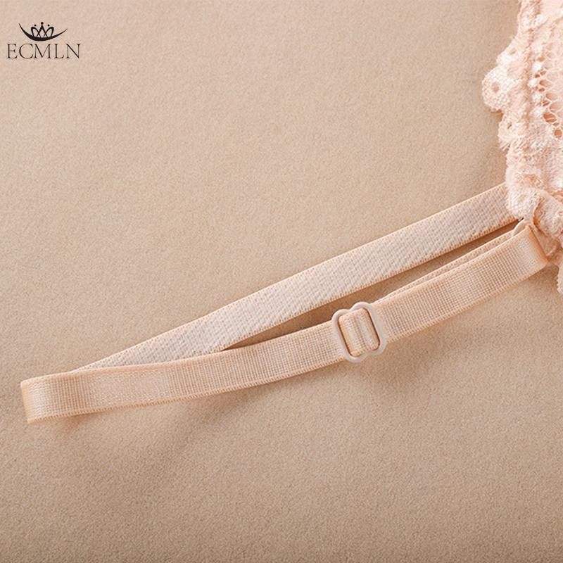 Spetsblomma Vacker Rygg BH Wrap Bröst Tubtopp Vadderad Anti-exponerings BH Damer Flickor V-ringad Camisole BH