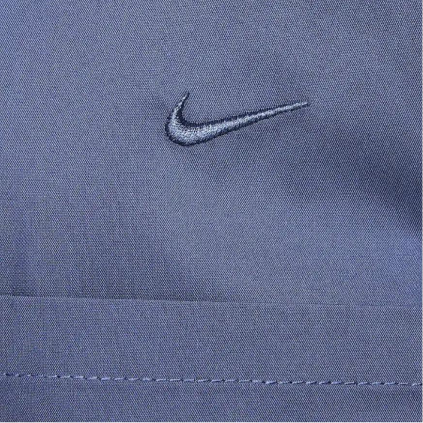 Nike Sportswear Metro Ground Solid Loose Fit Collared Short Sleeve Shirt Kids Tops Finn-Blue HF8054-491