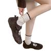 Women New Casual Cotton Socks,Lace Stackable Socks,High‑Elastic Contrast Vertical Pattern Thin Boneless Soft‑Waxy Medium‑Tube Socks