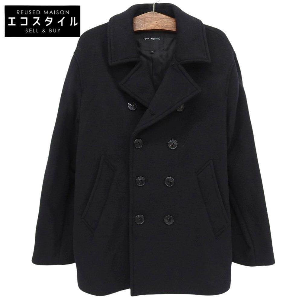 1piu1uguale3 Excellent Condition P COAT Men's Black VI MRC149 Coat VI blackUsed