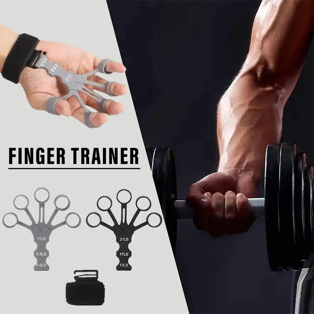 

2pcs Hand Grip Strengthener Physical Tools Guitar Finger Trainer Training And Exercise Gym 6th Level Resistance Gripster Expander чёрный