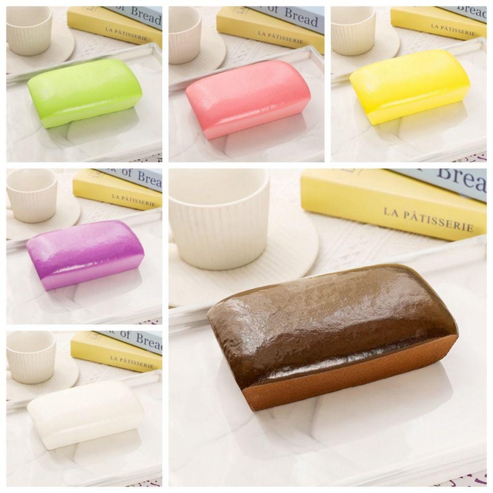 PU Bread Squeeze Toy Bread Food Pinch Music Toys Cute Cake Slow Rebound Toy  Kids Gift