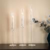 Acrylic Candle Holder for Table Centerpieces,Candlestick Holders for Wedding Living Room Decor, Use for Flameless Led Taper Cand