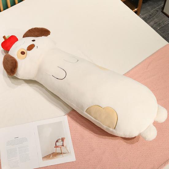 Cute Animal Body Pillow Long Plush Stuffed Toy for Leg Hugging Sleep Support Capybara Puppy Elephant Soft Bed Sofa Cushion for Kids Adults