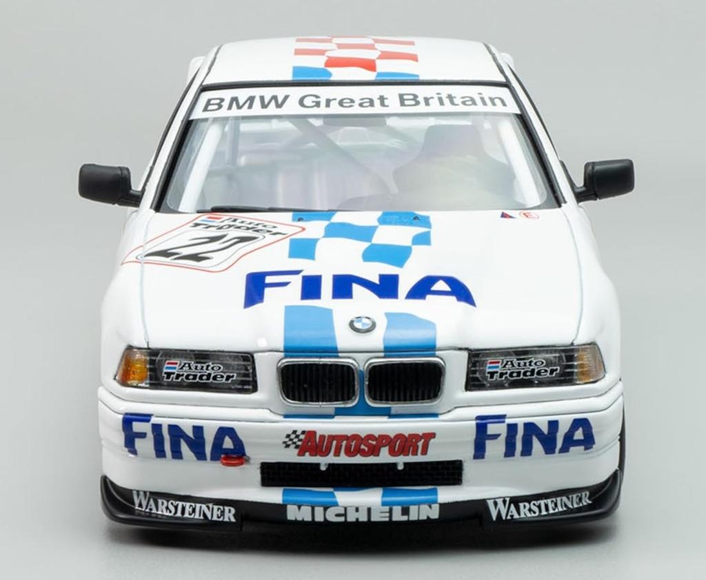BMW 320i E36 1996 BTCC Browns Hatch vítěz plastový model BX24045 Platz/BEEMAX 1/24