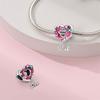 Pendant Bead Component Charm Bead Component Bead Component Copper Metal Heart-Shaped Doughnut Bead Components Compatible With Authentic Original