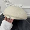 2025 Autumn Winter Women Wool Berets for Elegant Lady Versatile Female Painter Hats Solid Color Fashion Decorative Vintage Cap