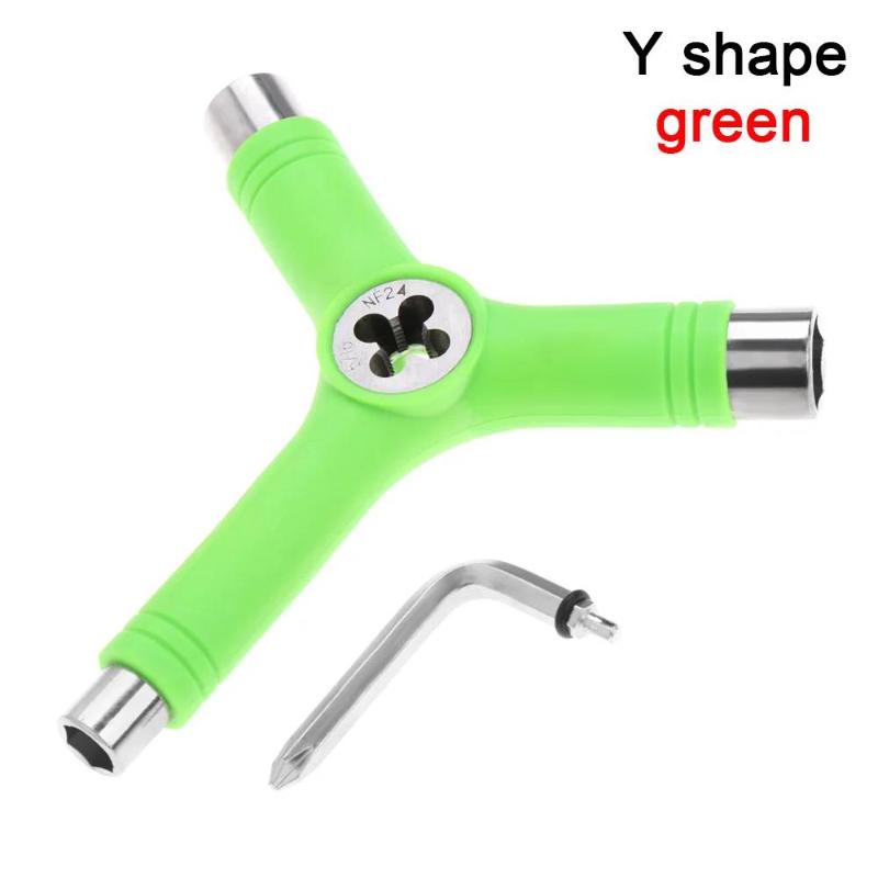 Multifunctional Skateboard Tool Y-shaped Key Screwdriver Portable Compact Design for Easy Usage