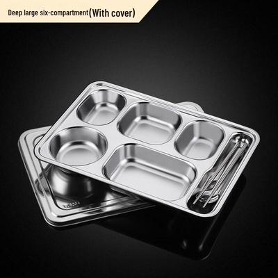 316 Stainless Steel Divided Meal Tray