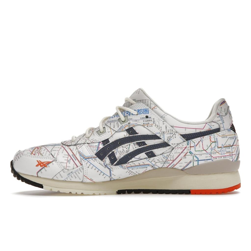 Atmos X ASICS Gel Lyte 3 OG Tokyo Subway Men Sneakers White Peacoat 1201A528-100
