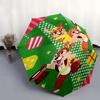 Chip and Dale Automatic Folding Umbrella - Simple 8-Rib Design, Bright Cartoon Pattern, Durable Iron Frame, Suitable For Travel, Outdoor, Be