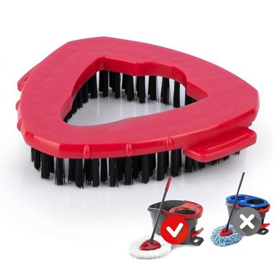 Spin Mop Head Replacement Brush Easy Install Thicker Bristles Triangle Base