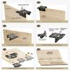 3-in-1 Design Doweling Jig Kit High Precision Woodworking Drilling Locator  Furniture Repair