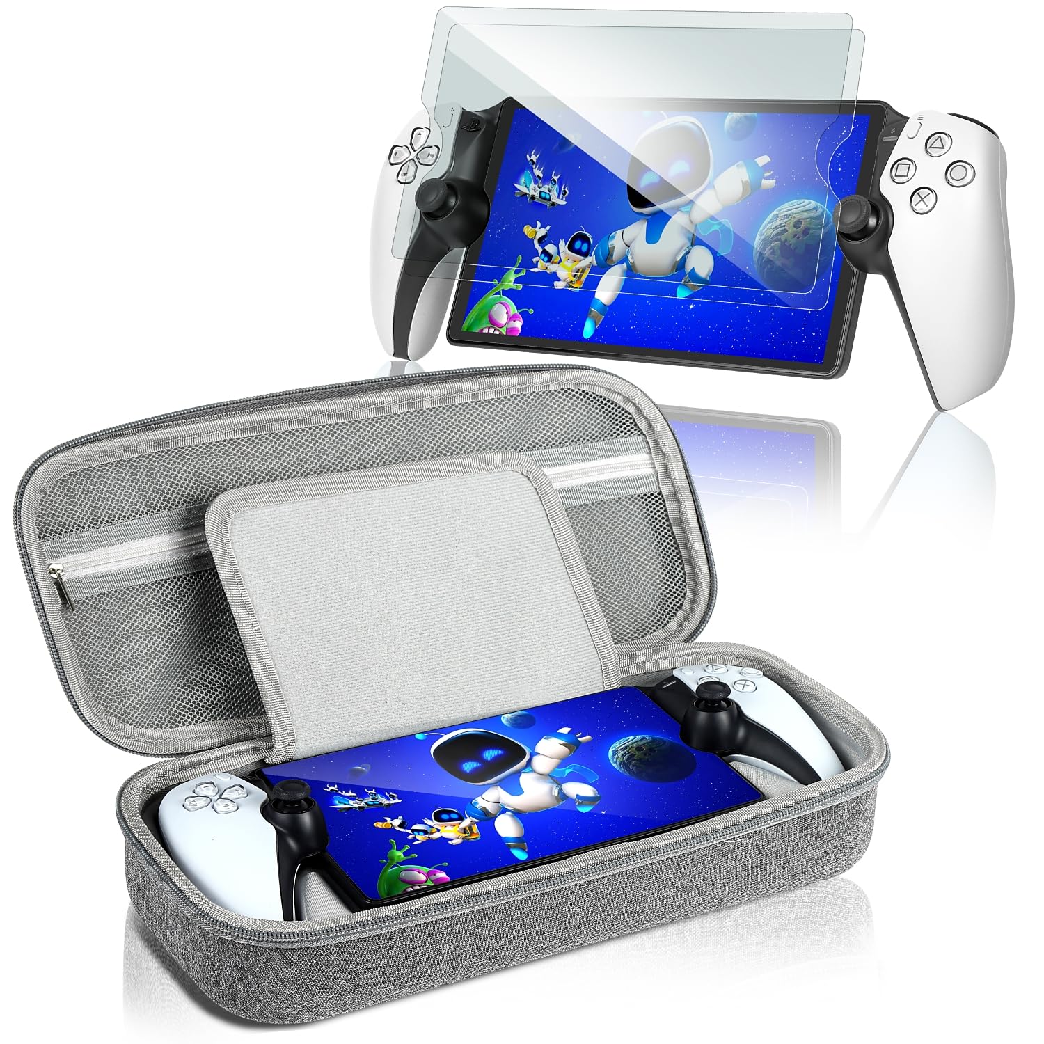 

BeneVie PS Portable Case Glass Film 2 Piece Set PS5 Remote Player [Japanese Brand] (Gray) сірий колір