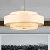 Modern Cloth Pendant Light Art Creative Fabric Rounded Light Fixture Living Room Decor Dining Room Suspension Lighting E27