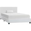 VidaXL Bed Frames White Faux Leather 100 X 200 Cm