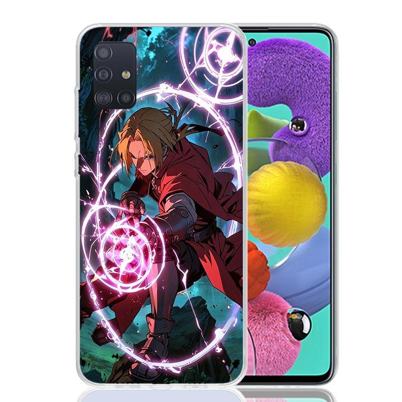 Anime F-ullmetal A-Alchemist Phone Case For Samsung Galaxy A52 A32 A22 A12 A02S A50S A30S A51 A31 AA71 Note 20 Ultra 10 S10 Plus
