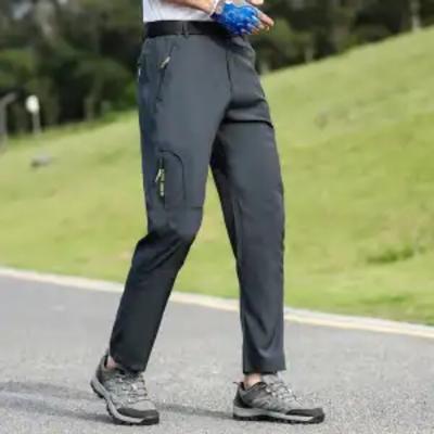 Quick-drying Men's Summer Thin Elastic Breathable Loose Large Size Jacket Pants Outdoor Sports Casual Pants