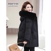 XueZhongFei 2024 Women's Fox Fur Duck Down Puffer Jacket