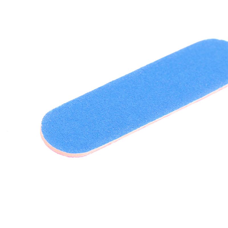 10Pcs Double Side Nail Polish Sanding Disposable Mini Nail File Buffer Strips Grinding Polishing Manicure Care Tools