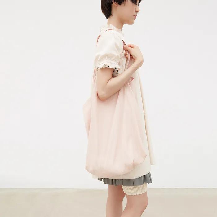 SOFT NATURAL SHOULDER BAG (PINK)